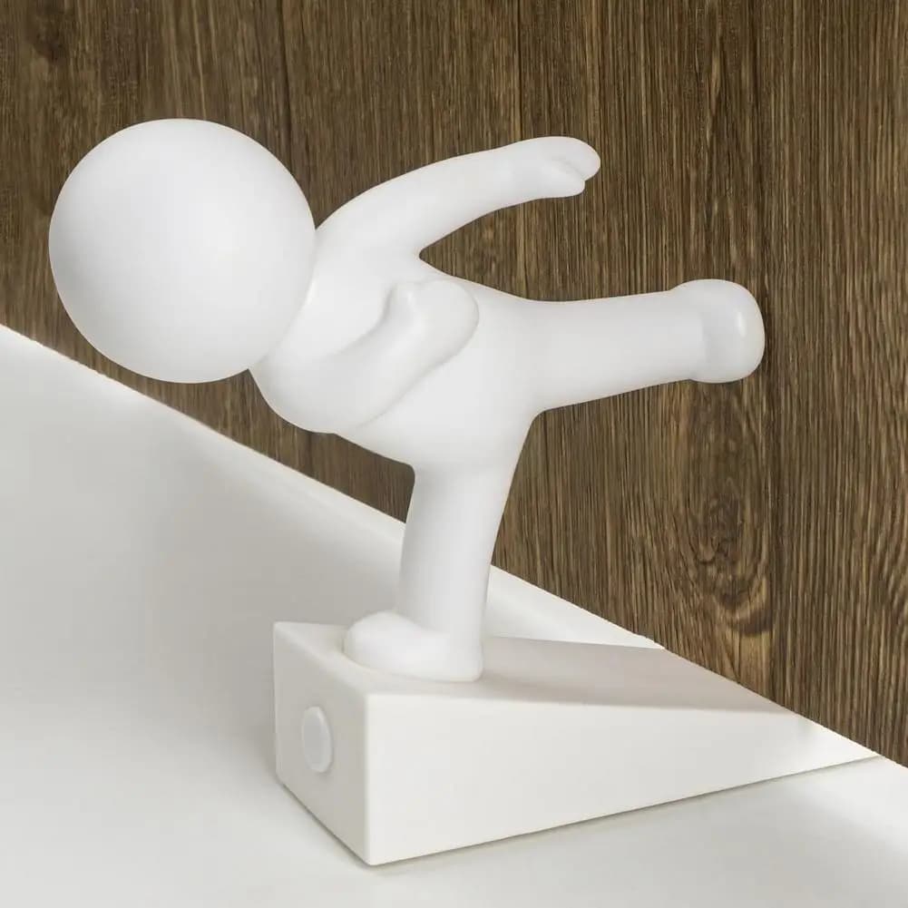 Fermaporta a Cuneo Carino, Antiscivolo Decorativo per la Parte Inferiore della Porta, Mantiene le Porte Aperte per Bambini e Animali Domestici, Anti-Collisione