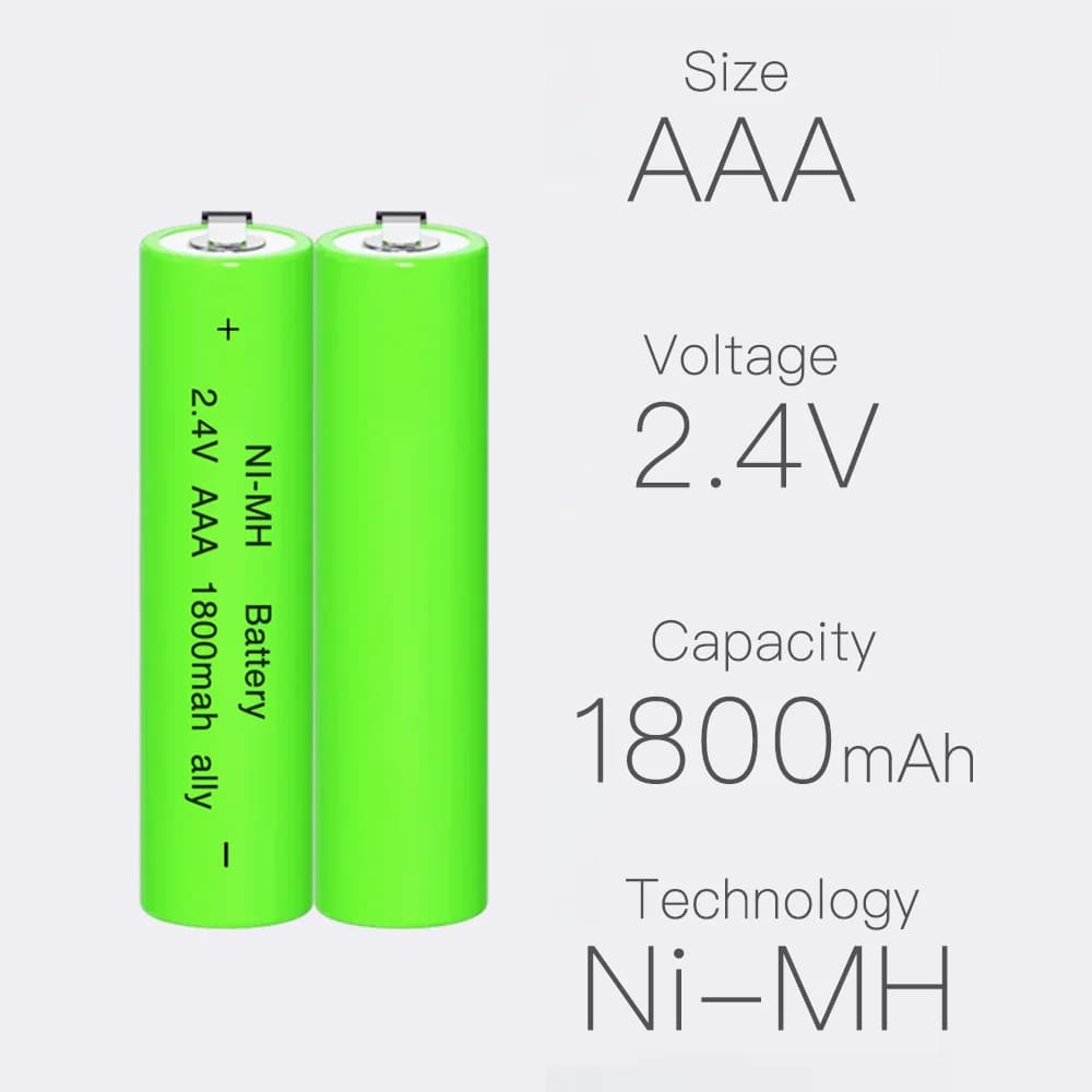 ALLY AAA per batterie per rasoio elettrico PHILIPS Batteria Ni-MH SUPPO 2.4V 1800mAh