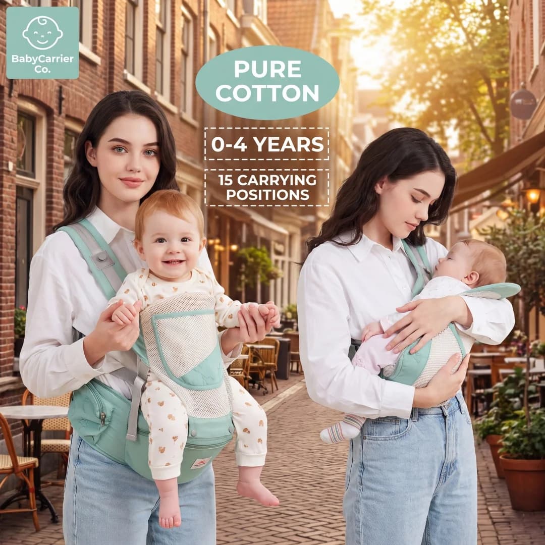 The baby carrier waist stool is portable and hands-free and can be used front and back. It can be used in all seasons. It is sim