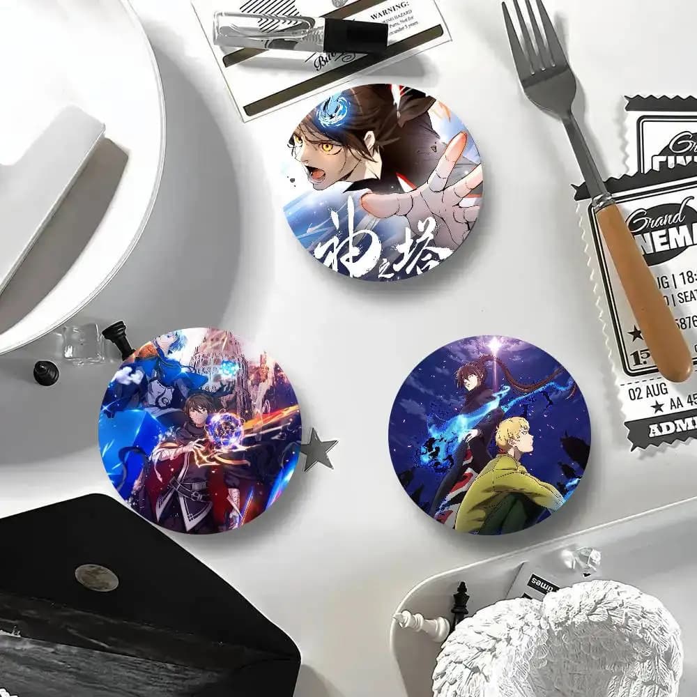 Spille smaltate rotonde in stile cartone animato Anime Tower Of God per decorazione zaino e accessori