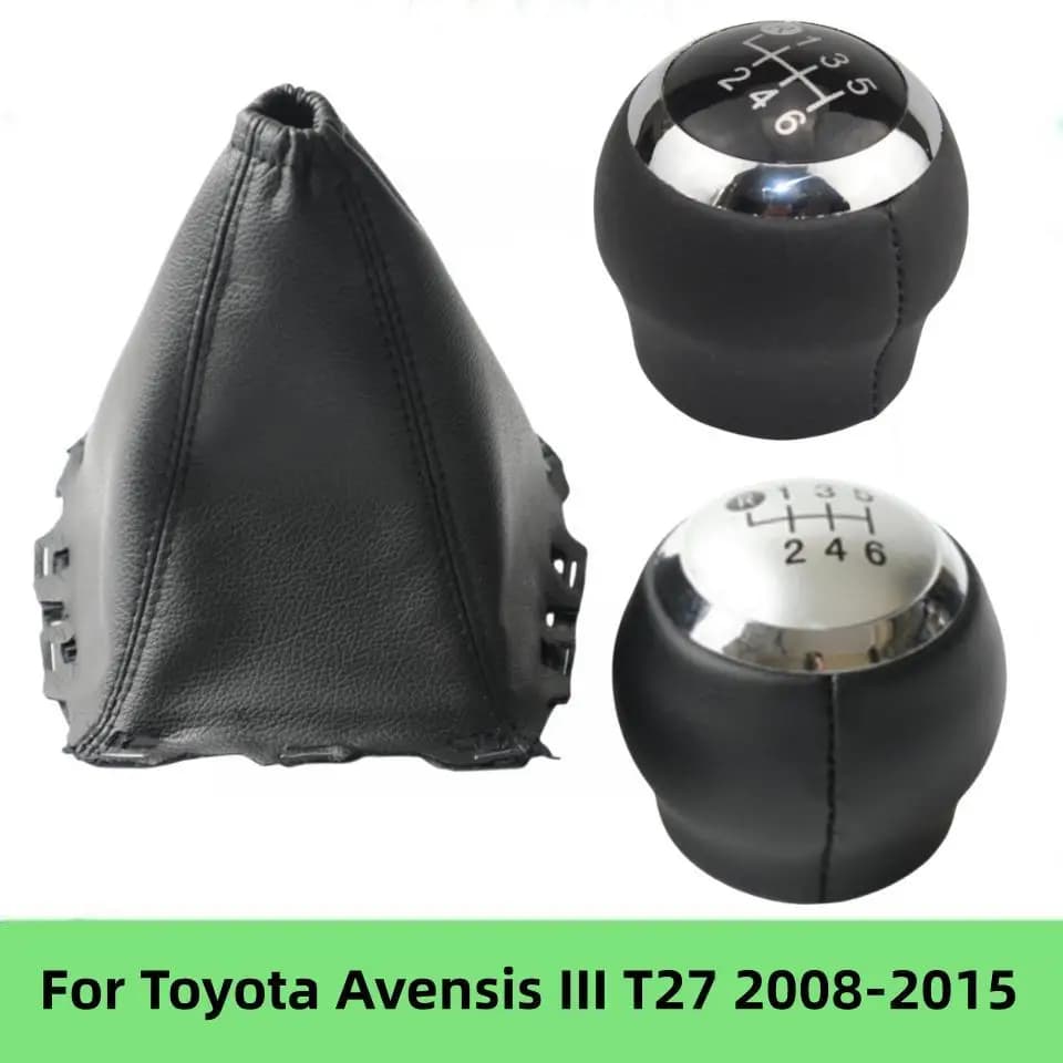 5/6 Velocità Auto Pomello Del Cambio Leva Gaitor Boot Caso Della Copertura Per Toyota Avensis III T27 2008 2009 2010 2011 2012 2013 2014 2015