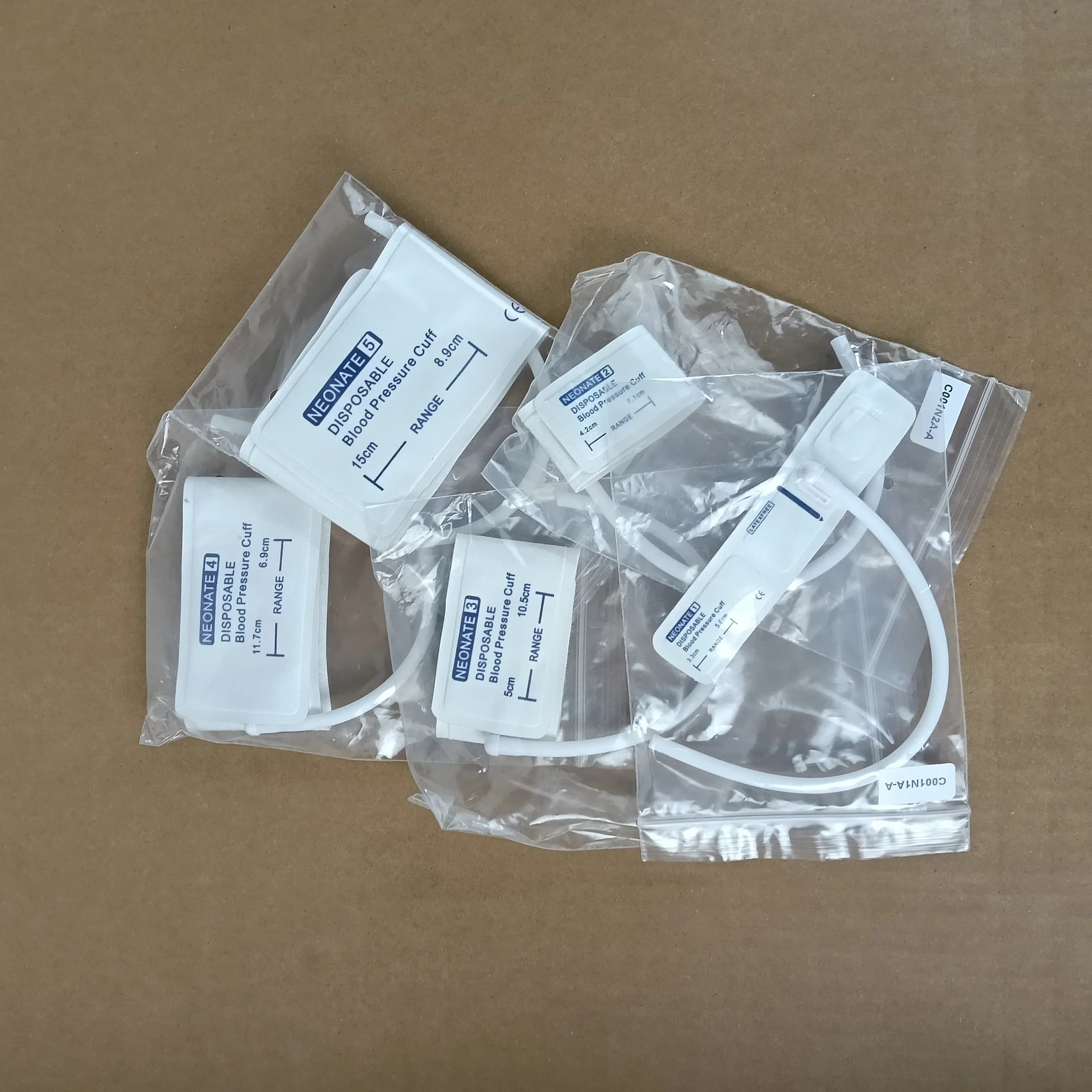 Polsino monouso per la pressione arteriosa per animali domestici in nylon TPU senza capsula Polsino per la pressione arteriosa per animali NO.1-NO.5