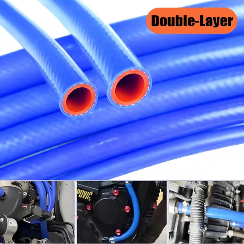 1M-20M ID 6mm-38mm Silicone Hose Heat Resistant High Presure Tube Automobile Vacuum Warm Air Water Pipe Double Layer Rubber Hose