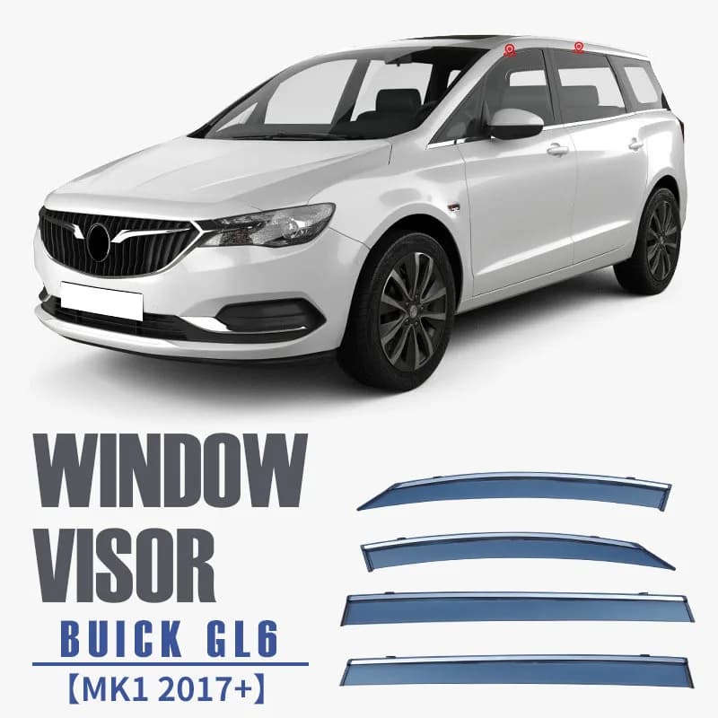 Per BUICK GL6 2017+ Tendine Parasole per Finestrini Auto, Protezioni Antipioggia e Antivento per Finestrini Laterali, Accessori Auto