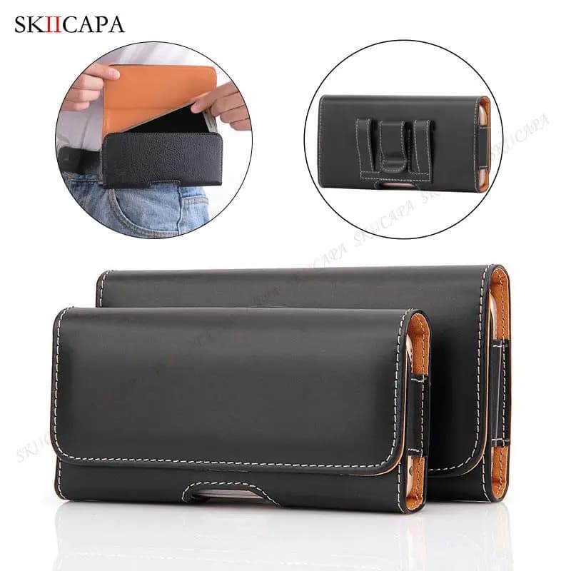 Custodia universale per telefono per Samsung A55 A35 A25 A15 A05 A05S A54 A52 A53 A24 A14 A34 A23 Custodia magnetica con clip da cintura in pelle