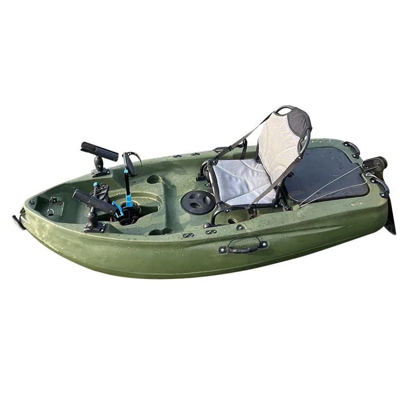 Kayak da Pesca con Fondo Rigido Resistente all'Usura, Barca Singola Pieghevole Portatile Mini Luya, Tavola da Paddle