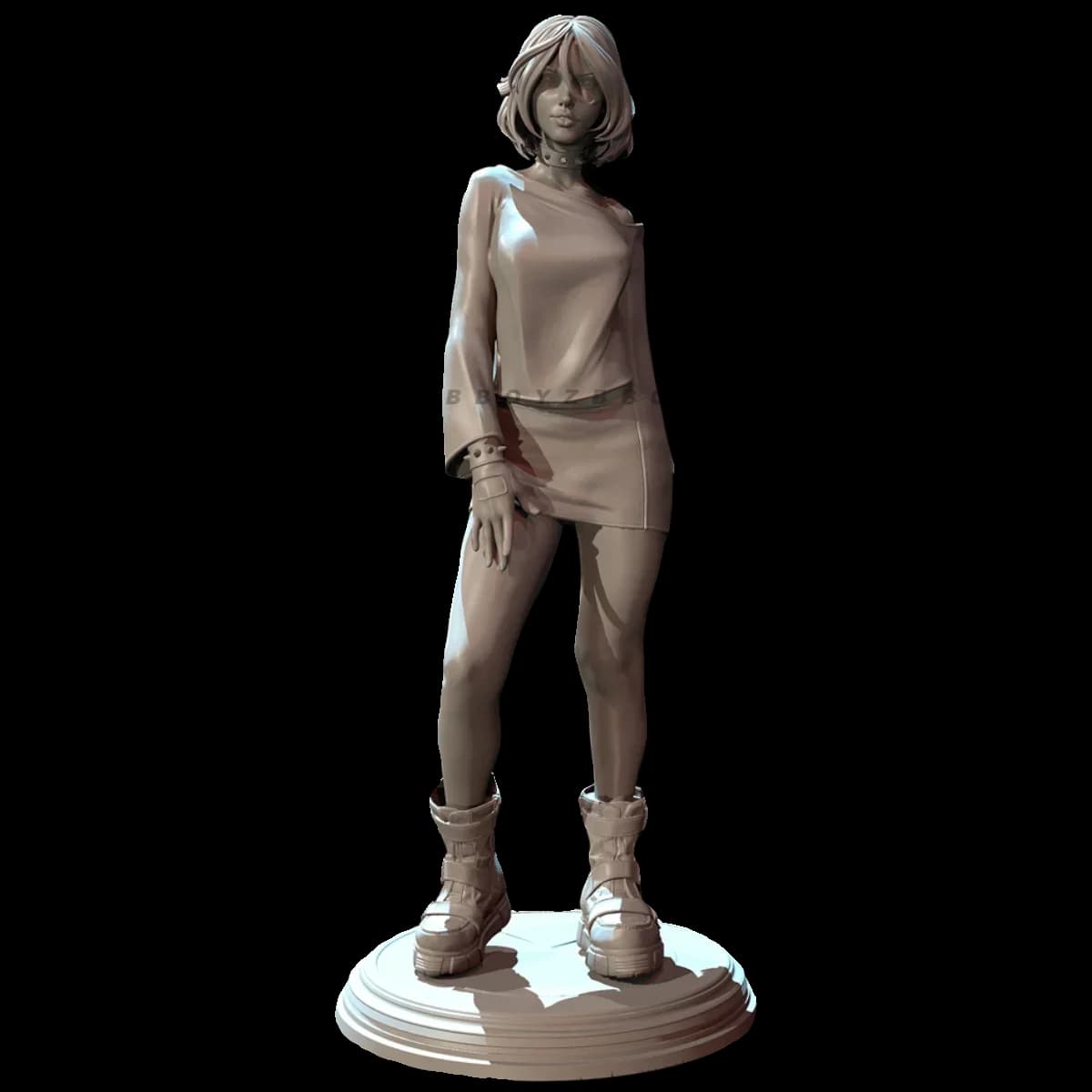 Kit modello in resina da 50 mm 75 mm figura bellezza incolore e autoassemblata (stampa 3D) TD-6316/3D