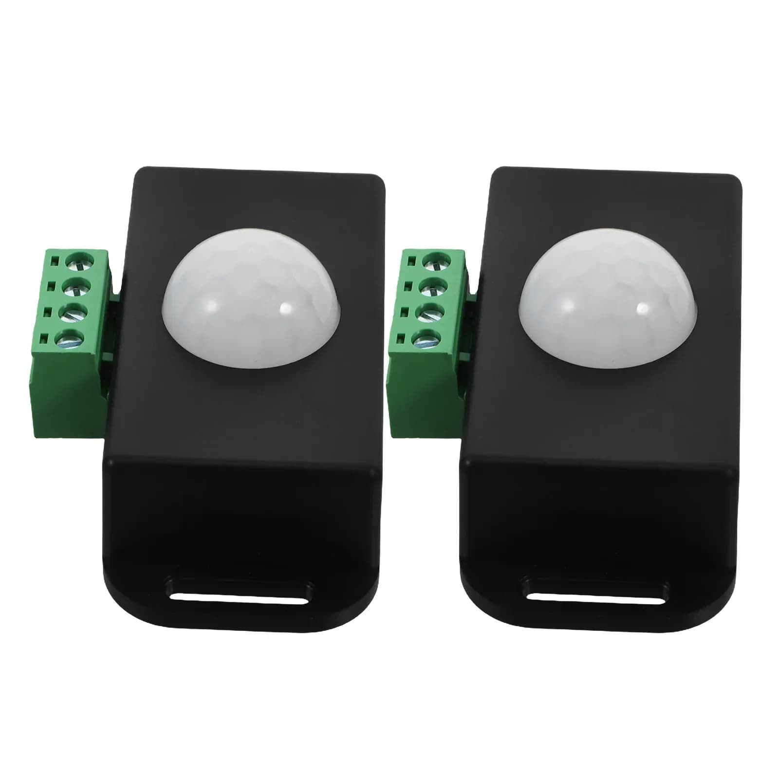 2 Pezzi Sensore di Movimento a Infrarossi PIR 12-24V, Interruttore Luce con Sensore di Presenza Umana, Risparmio Energetico, Timer 12 Volt