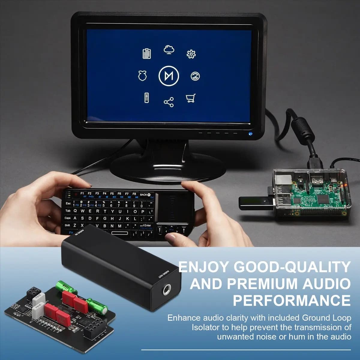 T81C! Docking Station USB C, Adattatore Estensore 2 in 1 da USB-C a HDMI e VGA per Laptop e Smartphone
