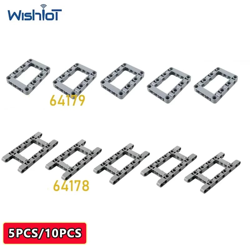 64178 64179 Parti di Costruzione con Tecnologia ad Anello/Telaio Forato 5X7 5x11, Accessori per Mattoncini Piccoli MOC