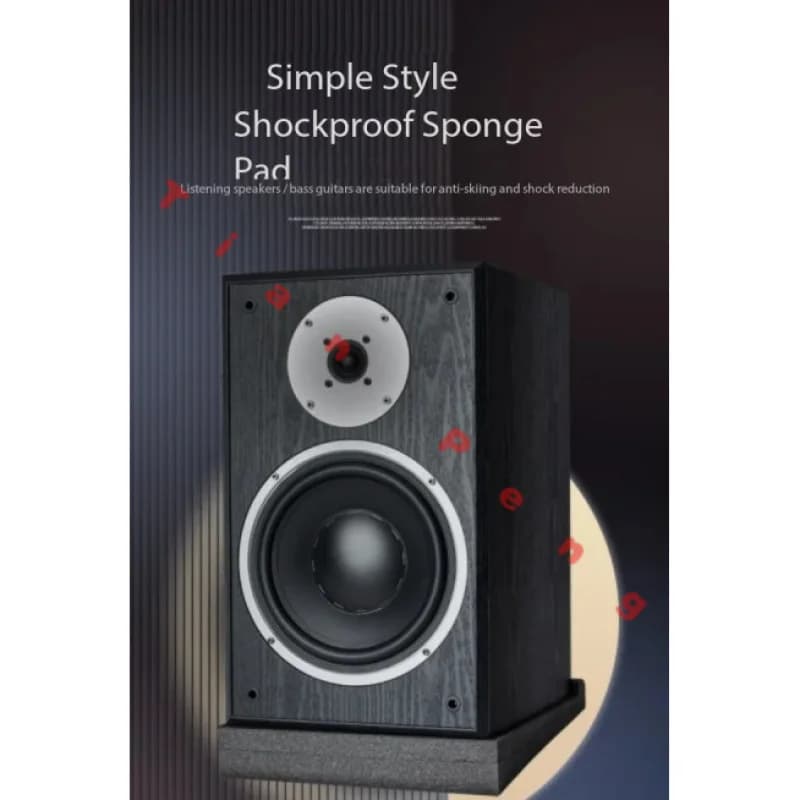 Cuscinetti in spugna antivibrazioni molto venduti per diffusori da studio e altoparlanti da scaffale, tappetino antiscivolo e antiurto per subwoofer