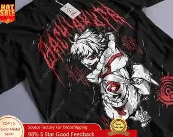 Japanese Hot Anima Gachiakuta T-shirt Retro Y2k Short Sleeves Harajuku Casual Cotton T-shirt Oversized Trendy Unisex T-shirt