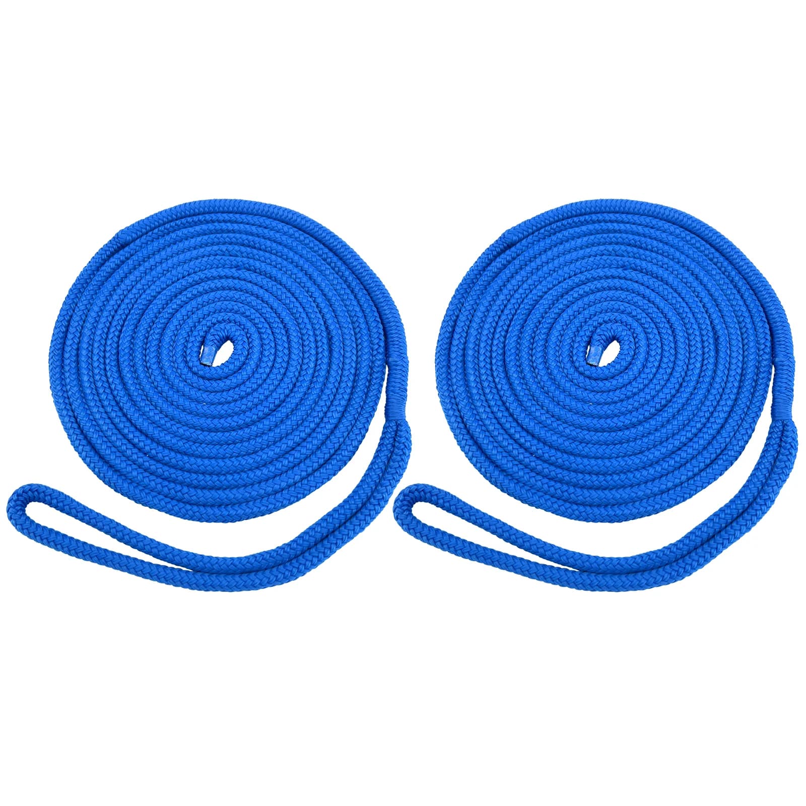2PCS 25Ft * 3/8 Pollici Blu Nylon Doppio Ponte Intrecciato Linea di Ormeggio Ancoraggio Dock Corda Marine Hardware Rigging Accessori