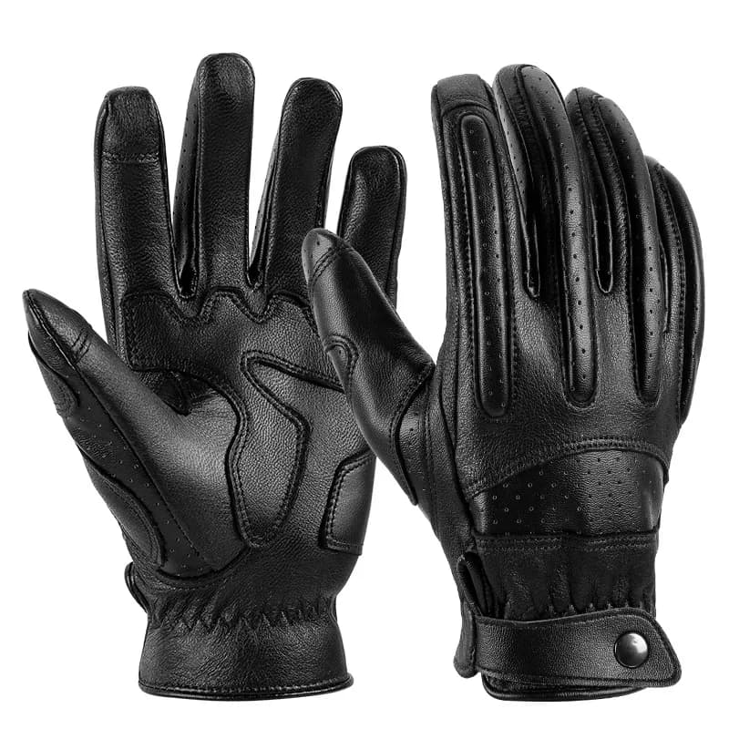 Guanti da equitazione traspiranti in pelle di pecora Guanti da moto per protezione da equitazione touchscreen antiscivolo per ciclismo all'aperto per motocross/moto