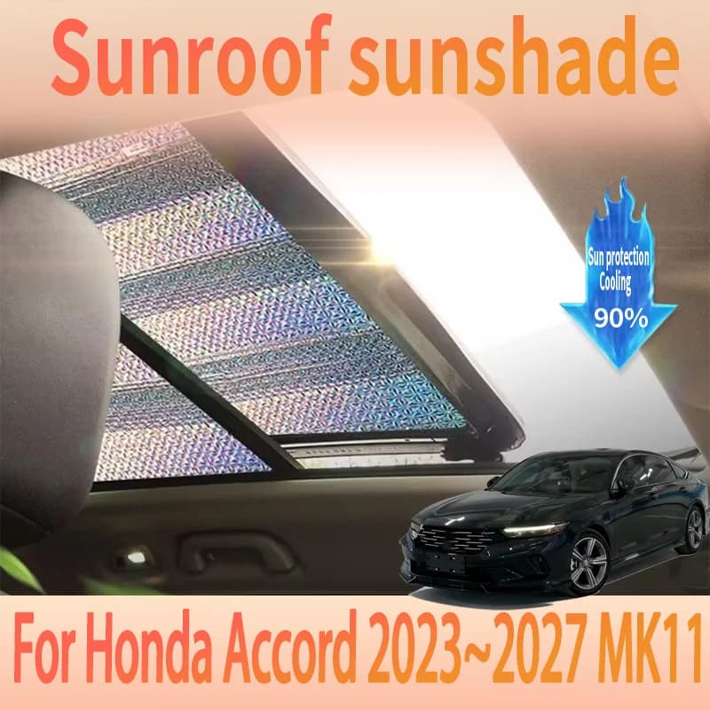 Parasole Automatico per Tettuccio Honda Accord 2023~2027 MK11 2024 2025, Protezione Solare per Tetto Auto, Isolamento Termico, Accessori Anti-UV