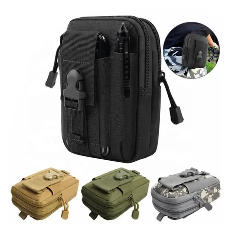 Borsa Tattica Molle EDC da Uomo, Marsupio da Cintura, Custodia per Telefono Molle, Organizer per Attrezzi e Gadget con Fondina per Cellulare