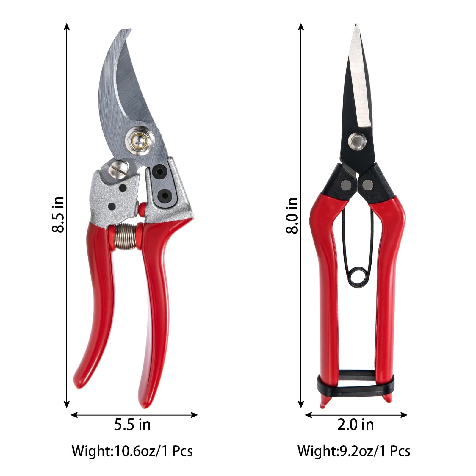 Professional 2-piece garden scissors Tree cutting power plant bypass for cutting and drawing efficient plants Hand tools for pruning