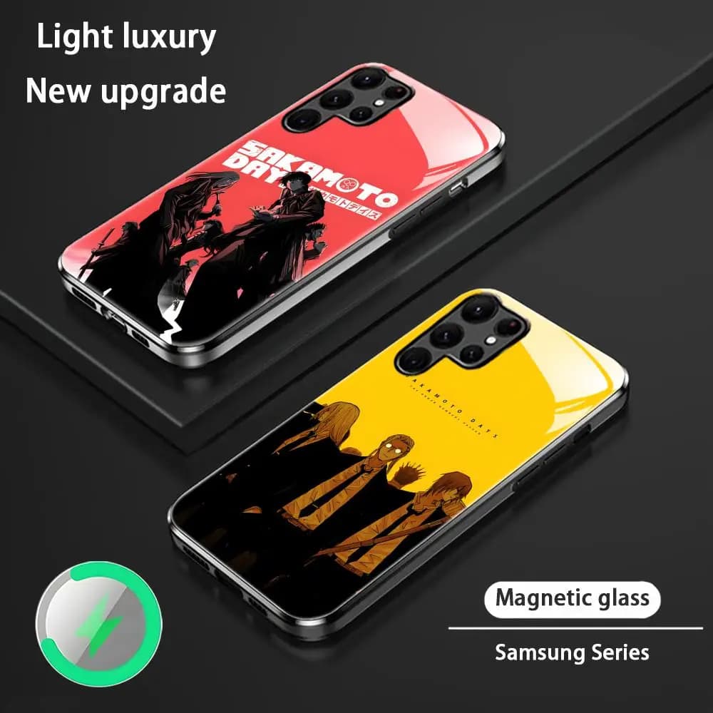 SAKAMOTO DAYS Anime Hot Cool Phone Case For Samsung S26 S25 S24 S23 S22 S21 S20 Plus Ultra Glass Magnetic Case