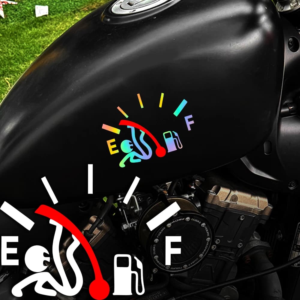 Adesivo Divertente per Tappo Carburante Auto, Impermeabile, in Vinile, per BMW, Toyota, Tesla, Decorazione Serbatoio Moto