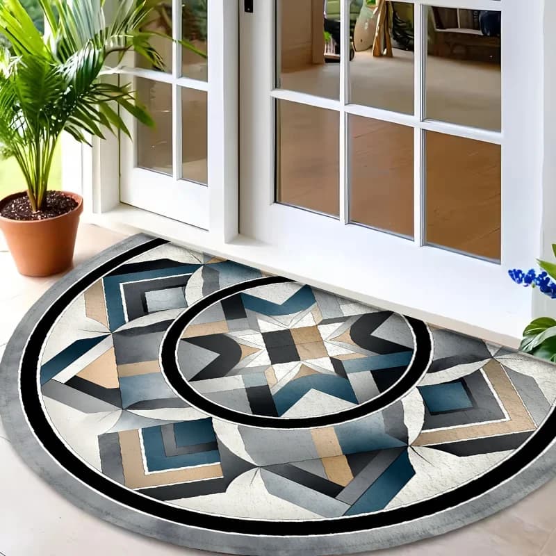 Minimalist Nordic Style Floor Mat Durable Non Slip Entryway Rug For Kitchen Bathroom And Modern Apartment Use