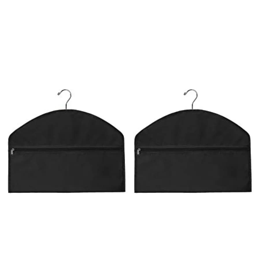 2 pcs Hanger Diversion Safe Hidden Pocket Safe, Fits Under Hanging Clothes with Pocket to Hide Valuables