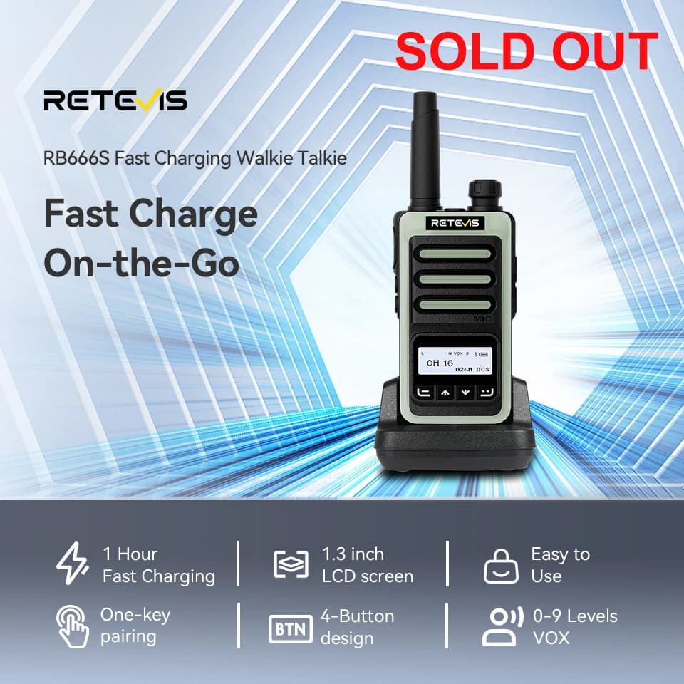 Retevis RB666S Walkie-Talkie PMR446 Walkie Talkie gratuito con licenza Radio VOX portatile di tipo C a ricarica rapida per emergenza del centro commerciale dell'hotel