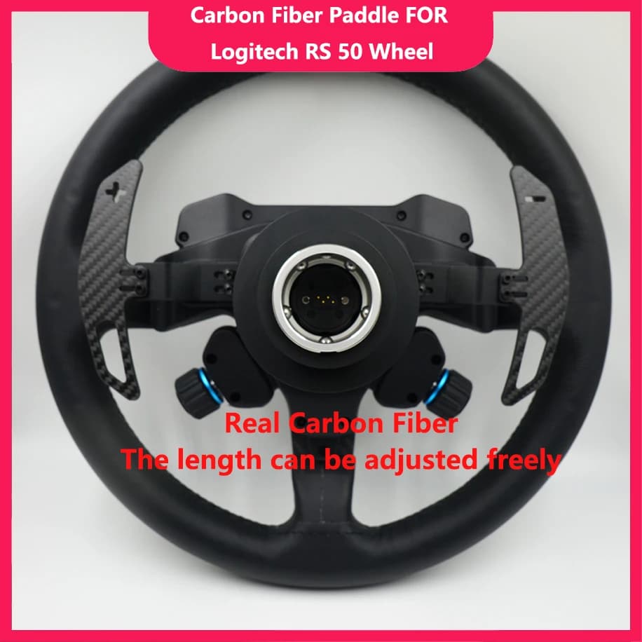 Accessori per parti di modifica del cambio con paletta in fibra di carbonio SIMPUSH per ruota Logitech RS 50