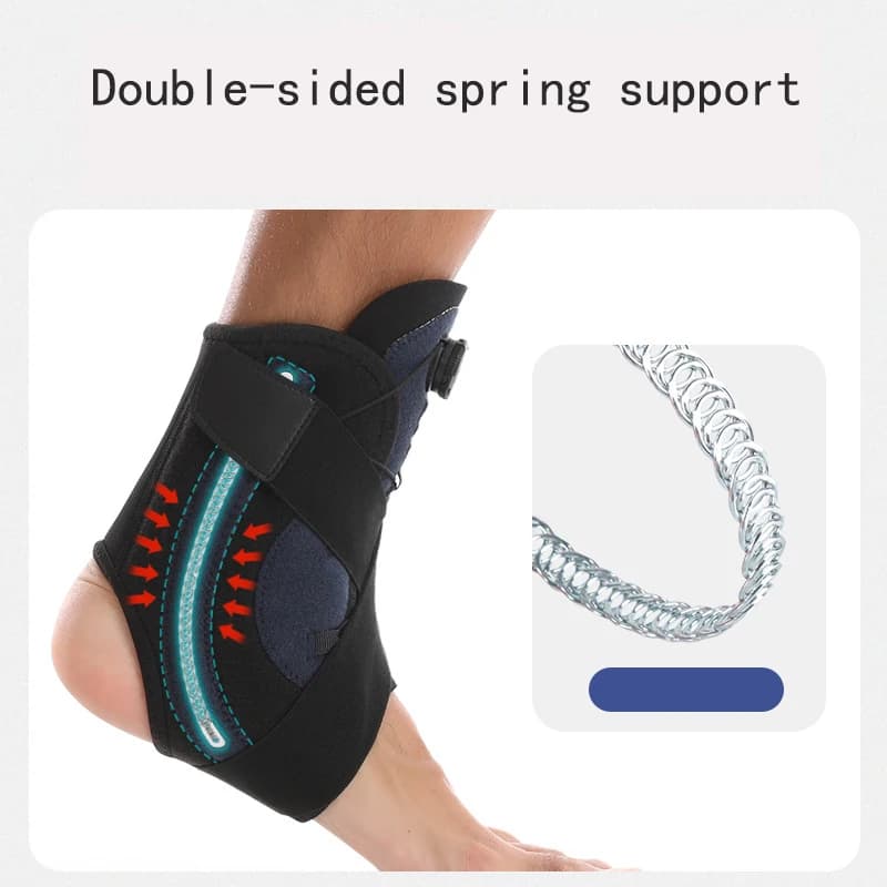 Tutore per caviglia sportivo Cinghie per benda di compressione Supporto Stabilizzatore per ortesi per piede regolabile Protezione per caviglia anti-distance Protezione per il piede