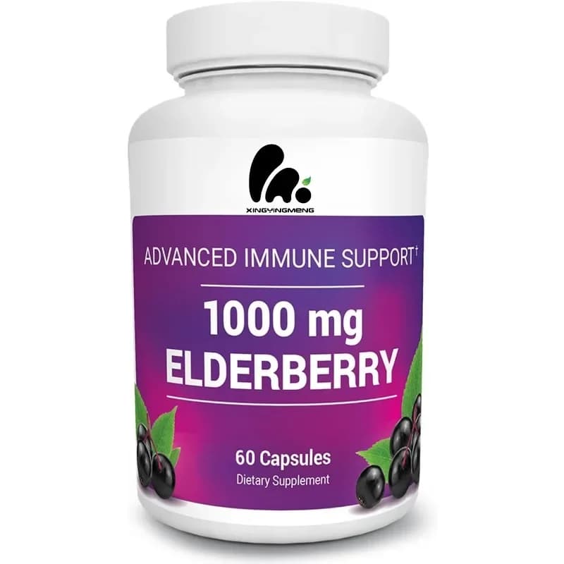 Black elder capsules contain 15,000 me vitamin D, 60 mg zinc and 60 capsules of immune support supplements
