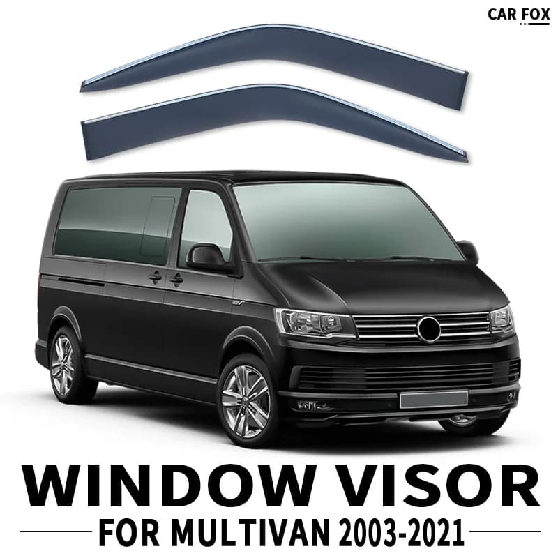 2 pz Per Multivan T5 T6 2003-2021 Finestra di Automobile Visiera Tenda Shelter Parabrezza Finestrino Laterale Pioggia Parasole Accessori Auto
