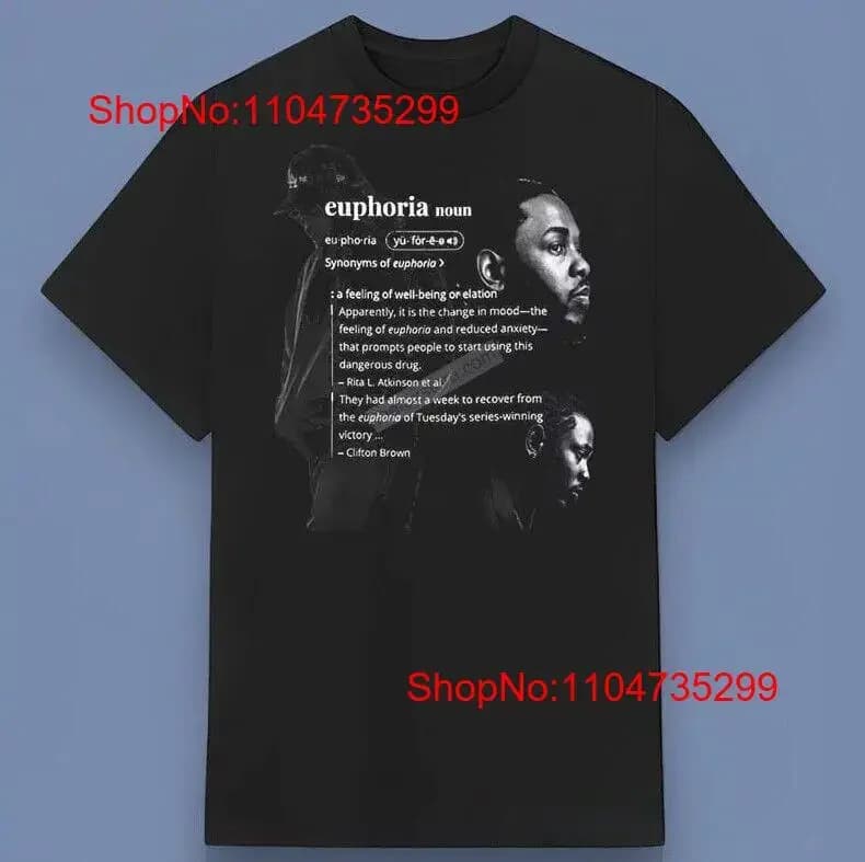Maglietta Hip Hop Euphoria Kendrick Lamar per gli amici Tutte le taglie S 4XL vintage lavata Comodo abiti firmati Casual Elegante