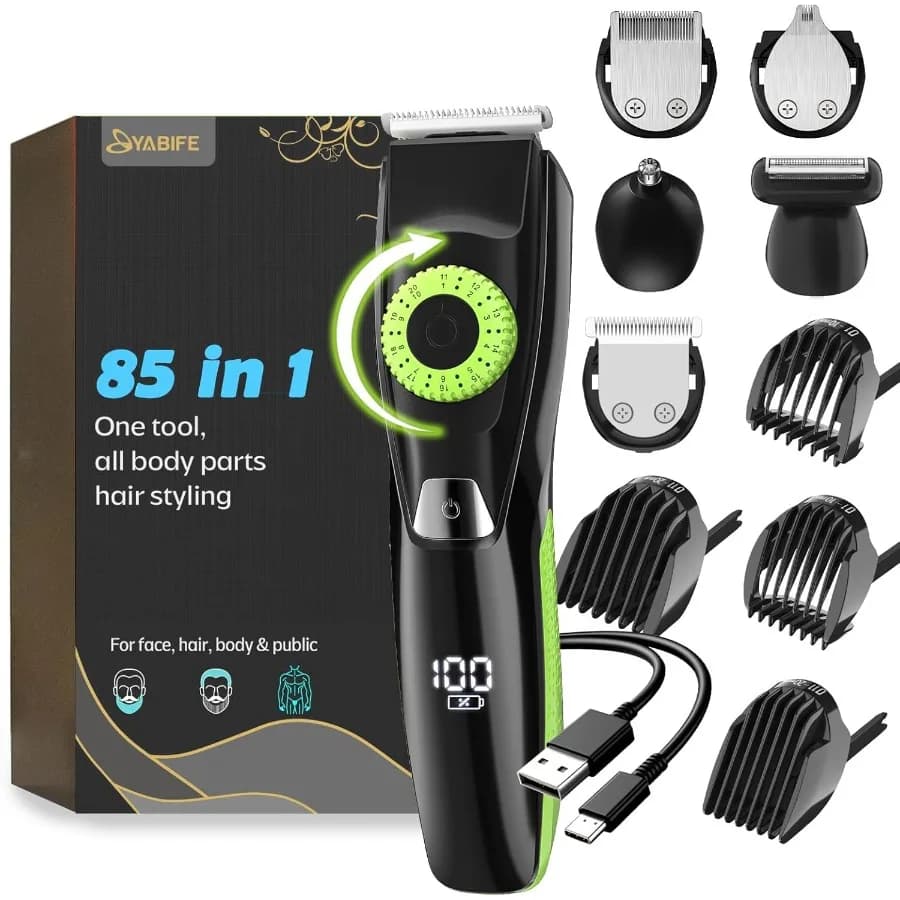 40 Precision Electric Barba Trimmer for Men Men Mens Grooming Trimmer for Barba Baffi Face and Ear Hair Multi-Series Clipper Wa