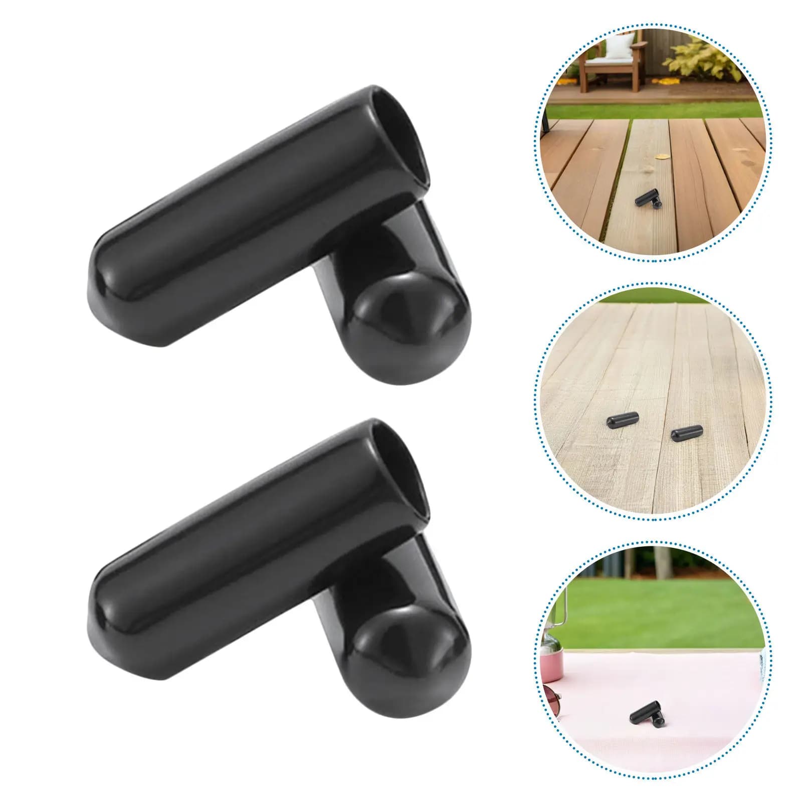15 Pieces of Protective Rubber Gains for Tent Pads, Anti-slip Protection and Anti-perforation, Terminal Carpets for Trekking Sticks and Camping
