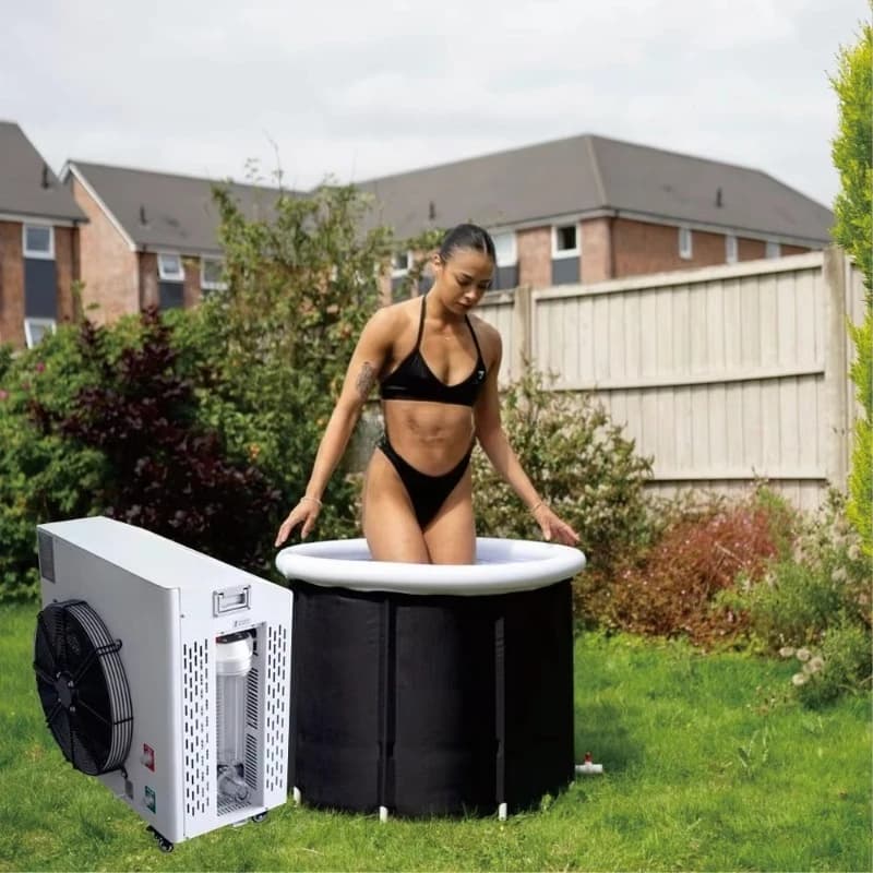 Cooling device for smart tub with bathtub filter Color touch screen filter Cold ozone Cooling device plug-in Spa Heat pump for pool 450L 1000L