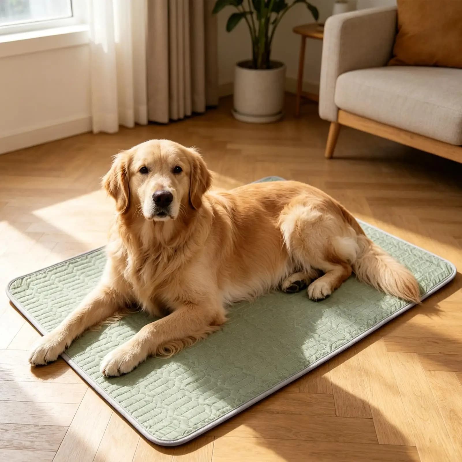 Breathable Non Slip Cooling Mat For Dogs Reusable Washable Structure Create Cool Rest Space For Household Pets Daytime Nap