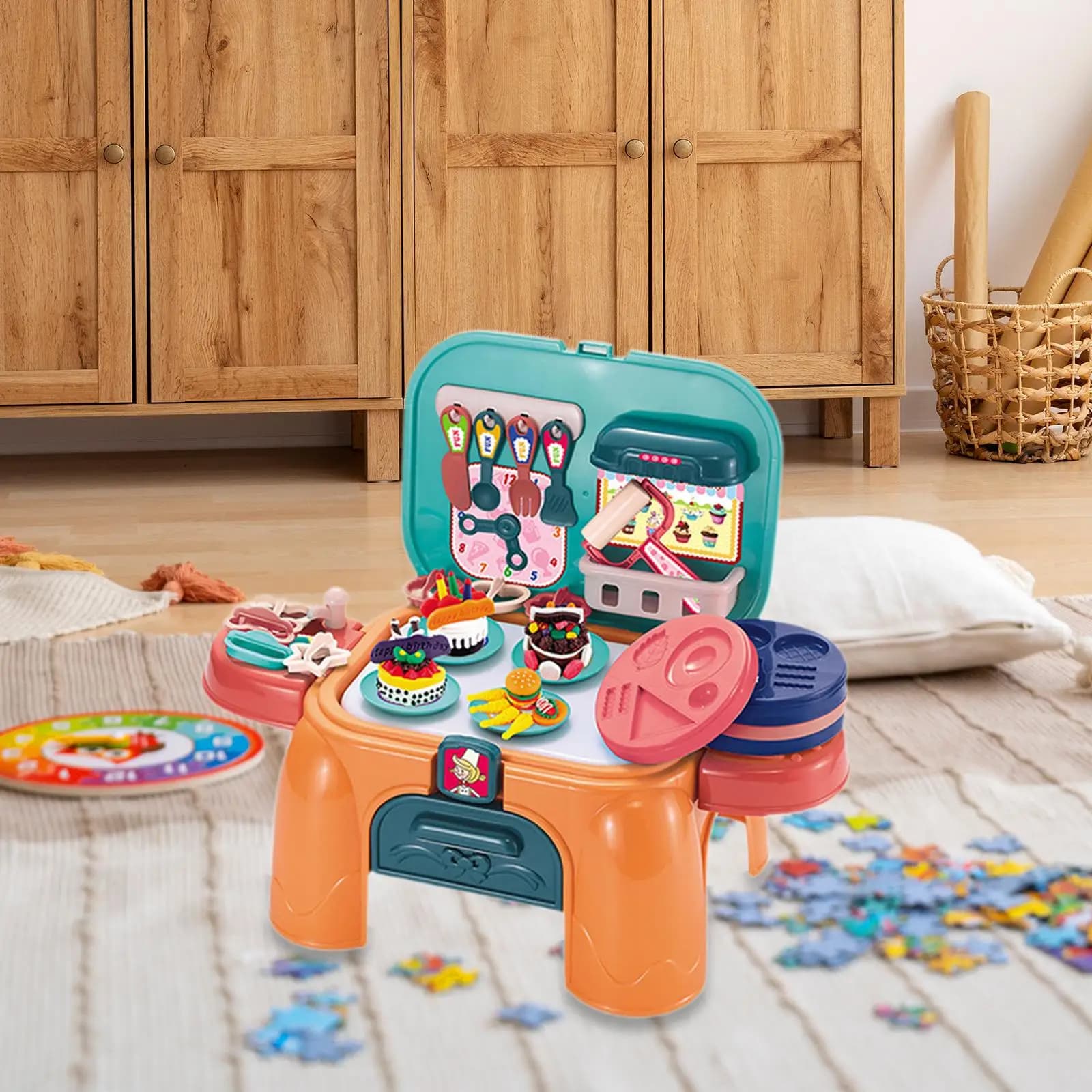 Play Dough Tools Play Table Game Kids Arts Crafts for Kids Play Room Decor