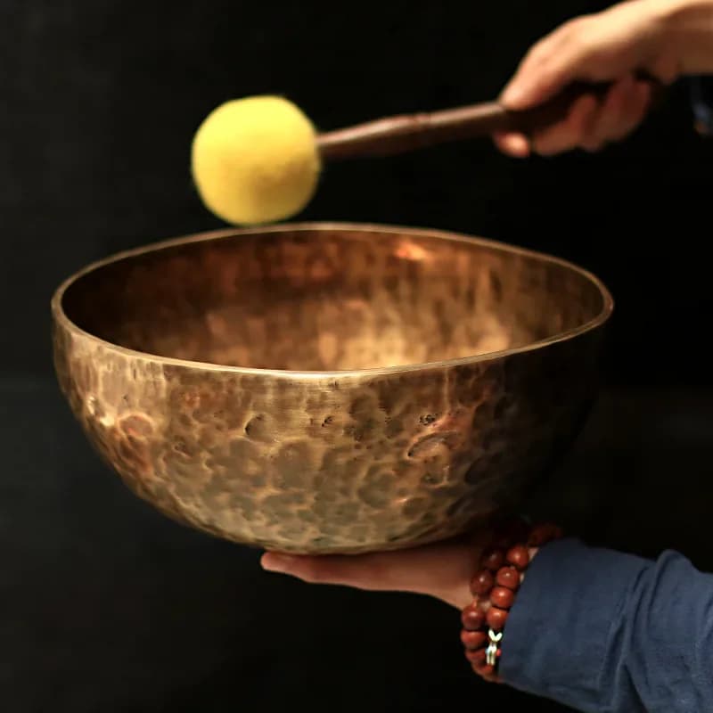 Ciotola tibetana terapeutica Campana tibetana Ciotola per meditazione Strumenti per meditazione Meditazione spirituale Strumenti musicali Percussioni