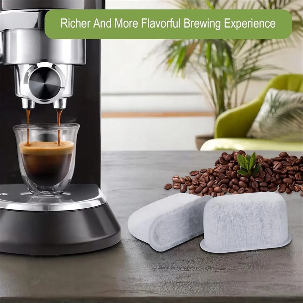 Confezione da 12 Filtri Acqua a Carbone per Macchine BWF100, Ricambio per Filtro Acqua Macchina Espresso