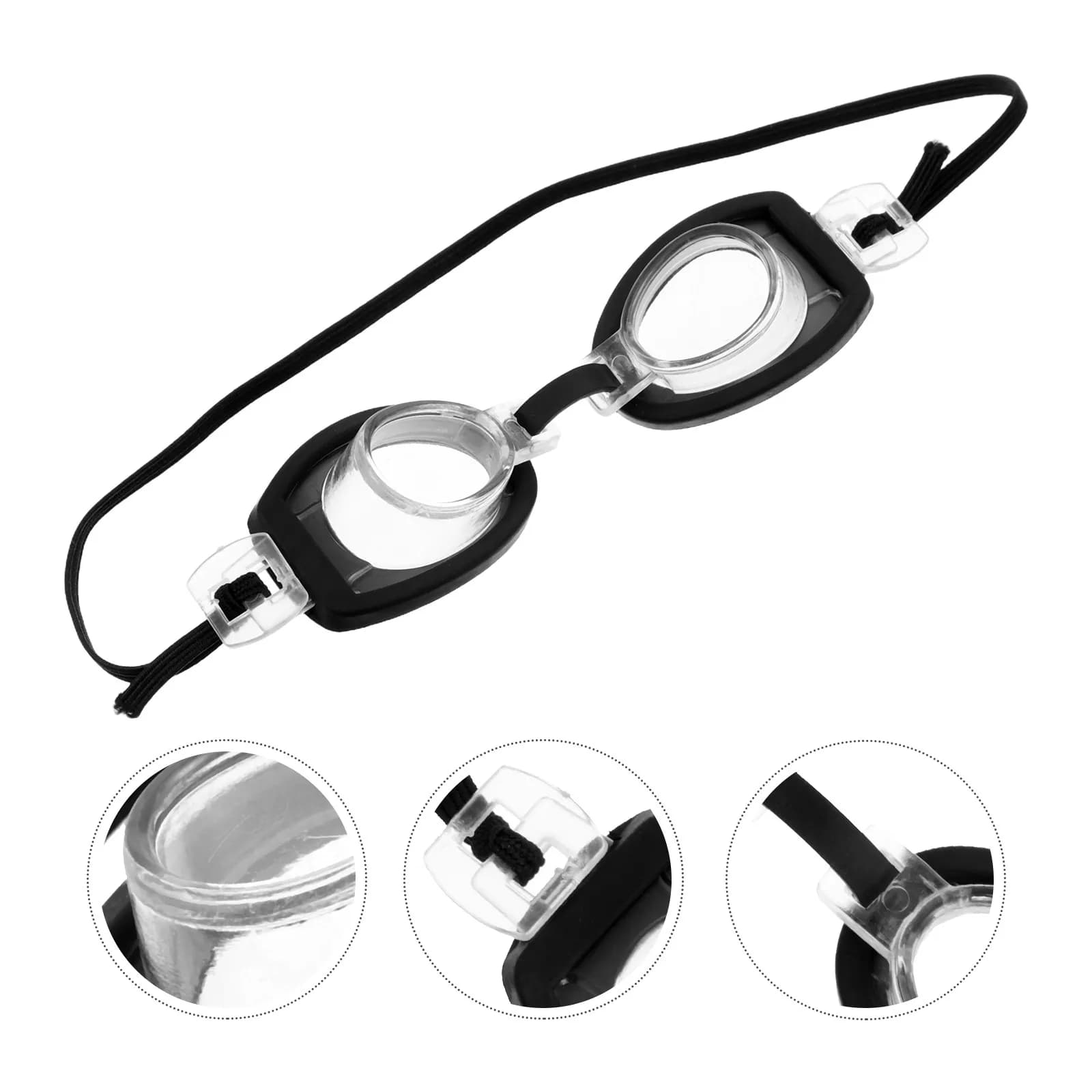 Mini 4 piece immersion glasses: decorative functional swim glasses for doll house scenes, summer themed games set, interactive for parents and children