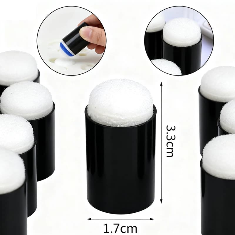 10Pcs Child Finger Sponge Daubers Paint Ink Pads Stamping Brush Handmade DIY Craft Scrapbooking Painting Making Drawing Kit