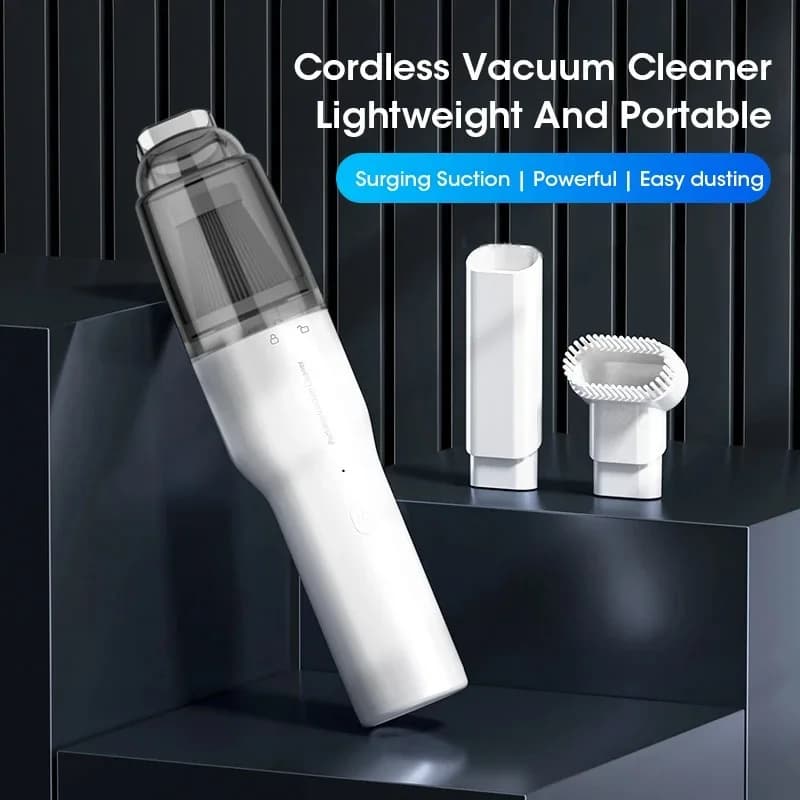 Mini Portable Car Vacuum Cleaner Low Noise Wire Rechargeable Multifunction Dust Collector for Car
