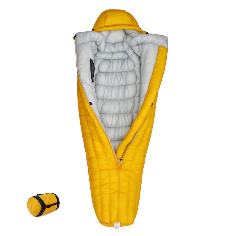 Ultralight sleeping bag, cold climate sleeping bag with backpack 3-4 seasons for camping, hiking, traveling