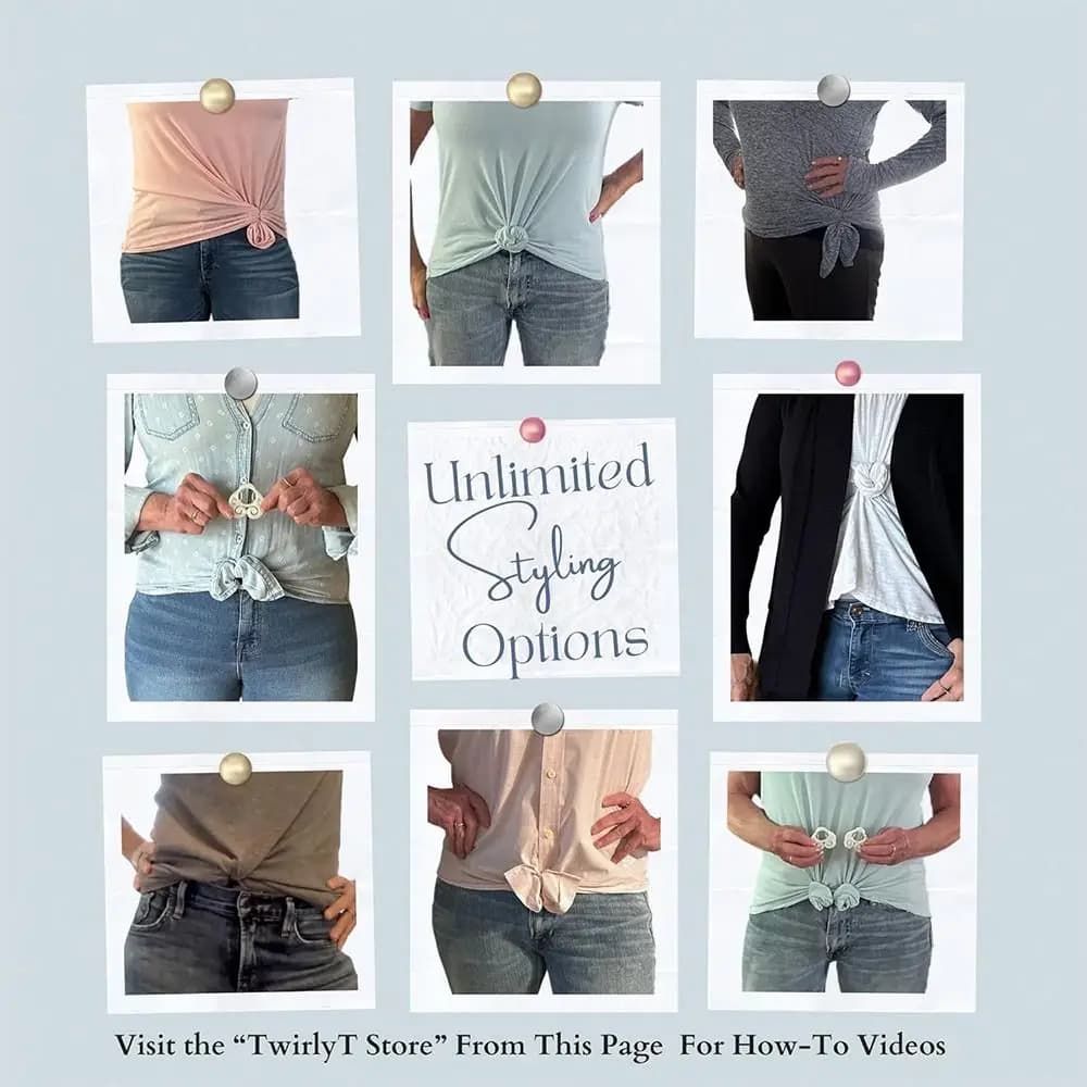 Clip per abbigliamento da donna, fibbia decorativa e di fissaggio, per orlo di camicia e angoli di capi d'abbigliamento