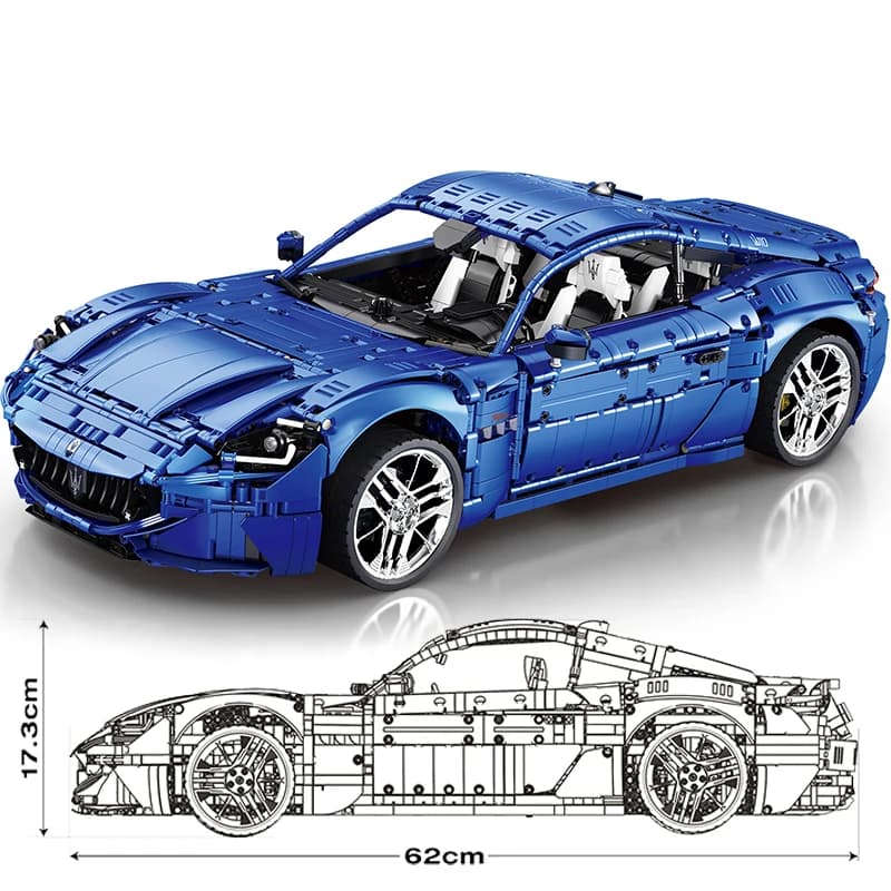 Set Meccanico MOC Technic da 5480 Pezzi, Modellino di Auto Sportiva GranTurismo 1:8, Kit di Costruzione Veicolo, Regalo di Compleanno per Ragazzi