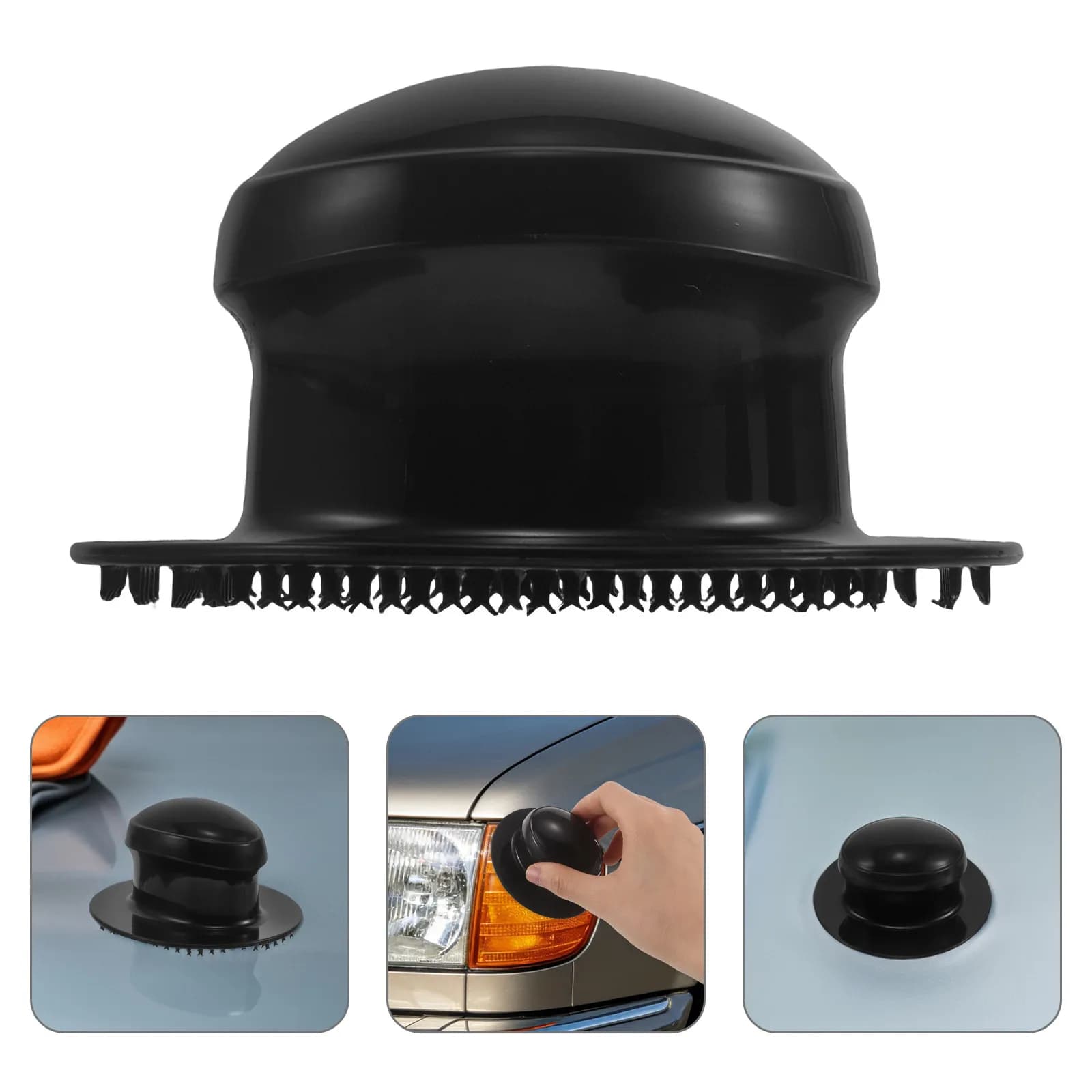 Set di 4 Tamponi per Lucidatura Auto con Impugnatura in Plastica, Applicatore di Cera Rotondo Comodo, Accessorio per Detailing Auto
