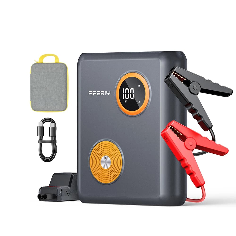 Avviatore di Emergenza Portatile AFERIY 27500mAh, Power Bank per Auto e Attrezzi