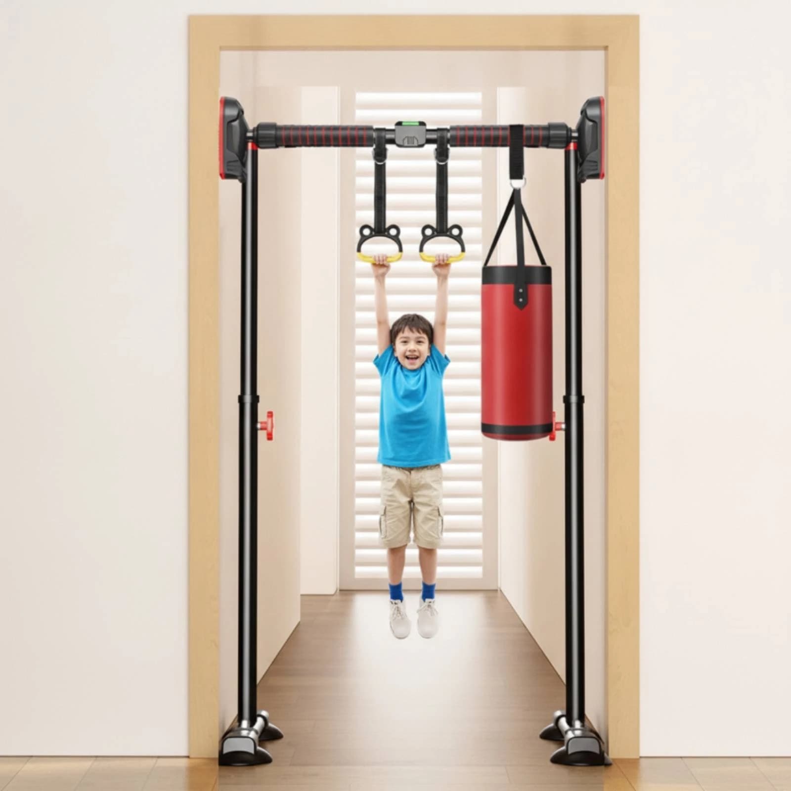 Doorway Pull up Bar No-Drill Doorway Pull-up Bar Damage-Undamaging Multi-Functional for Adults, Apartment