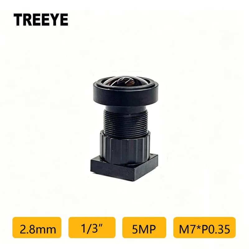 HD 5.0megapixel 2.8mm M7 Lens 1/3" Miniature Lens Wide Angle Doorbell Dones Action Camera Scanning QR Scanner Lens CCTV Lens