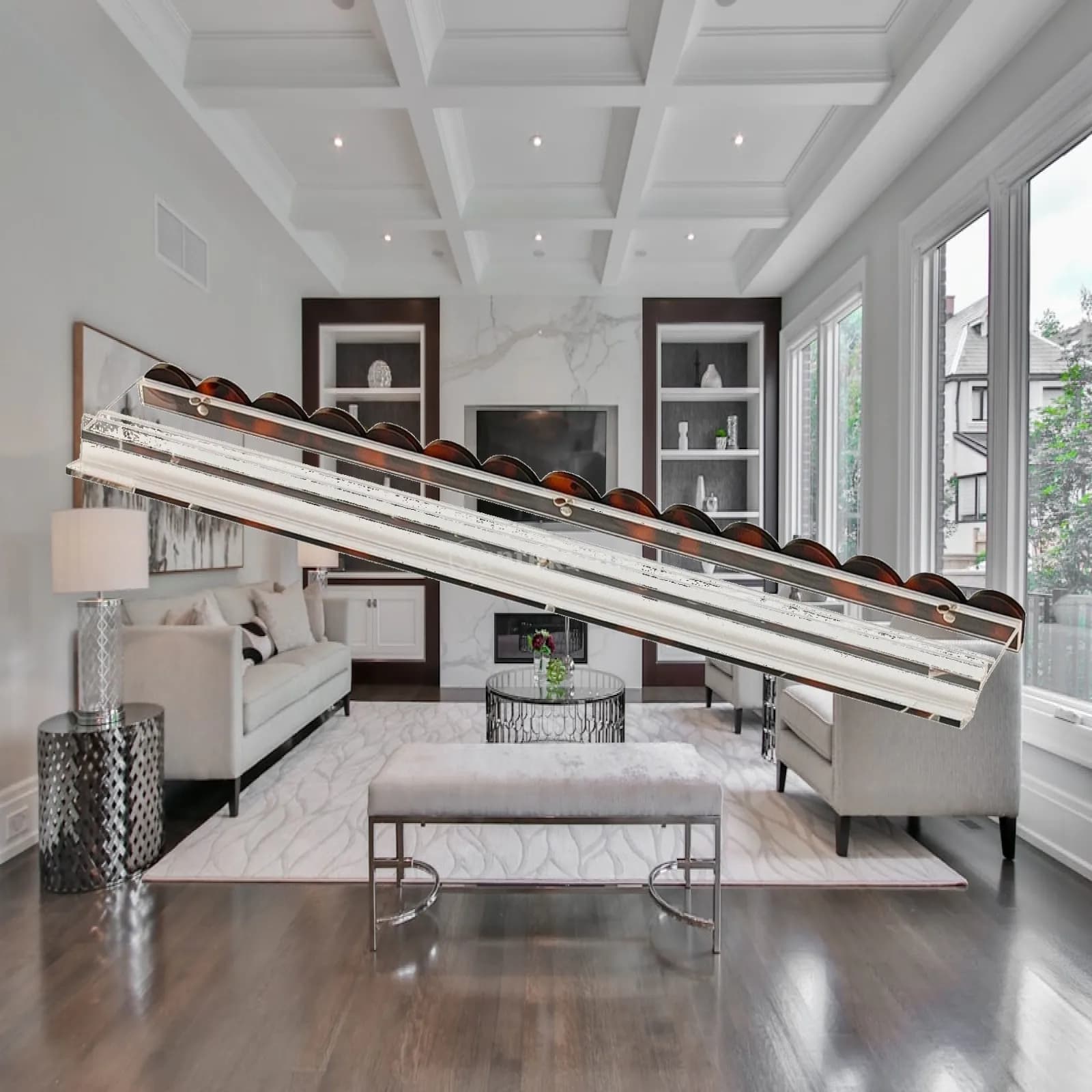 Clear Acrylic Mahjong Ruler Rail for Mahjong Tiles Tabletop Game Organizer Accessory