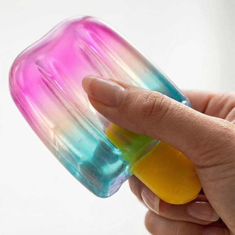 Giocattolo Squishy a Forma di Gelato, Antistress a Lenta Risalita, Gadget per Cesti di Pasqua e Regali di Compleanno per Bambini e Adulti